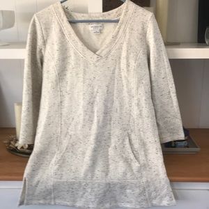 Liz Claiborne 100% cotton 3/4 length sleeve pullover